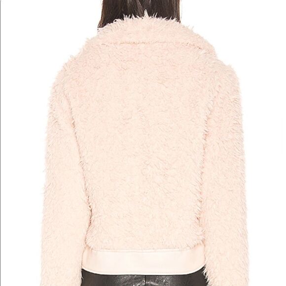 Revolve Blank NYC Teddy Cloud 9 Crop Bomber Jacket - Picture 4 of 7